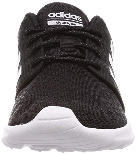 Adidas Cloudfoam Qt Racer, Zapatillas Mujer, Negro (Core Black/Footwear White/Carbon 0), 38 2/3 EU