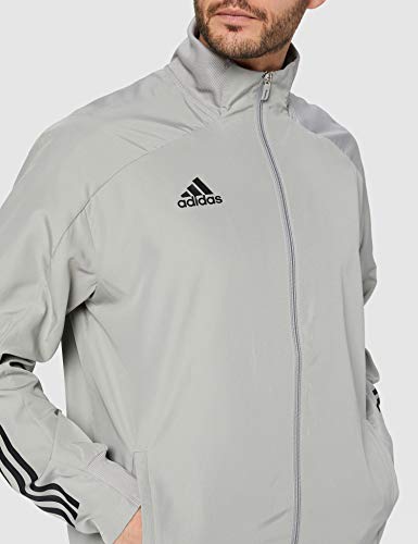 adidas CON20 PRE JKT Sport Jacket, Hombre, Team Mid Grey/Black, 2XL