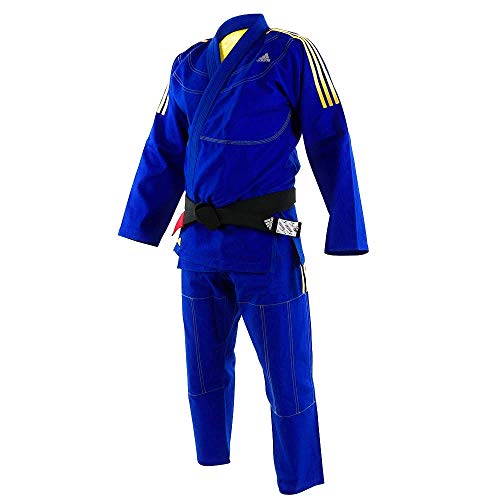 adidas Contest 2.0 BJJ/IBJJF - Traje brasileño Jiu Jitsu/Gi/Kimono/Sur/color/Tamaño a elegir (azul, A2,5 (175 cm - 185 cm)