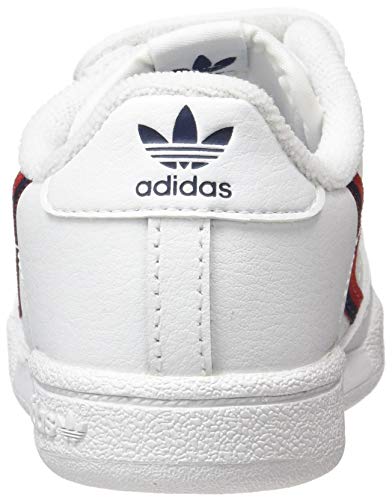 Adidas Continental 80 CF I, Zapatillas de Gimnasio, FTWR White/FTWR White/Scarlet, 27 EU Adidas Continental 80 CF I, Zapatillas de Gimnasio, FTWR White/FTWR White/Scarlet, 27 EU