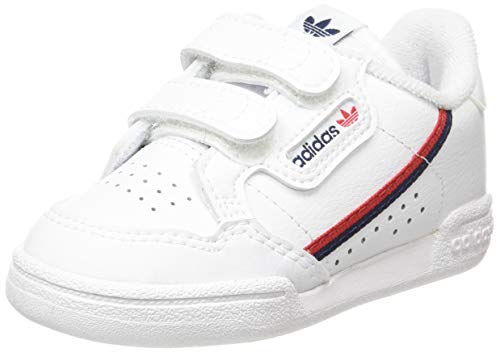 Adidas Continental 80 CF I, Zapatillas de Gimnasio, FTWR White/FTWR White/Scarlet, 27 EU