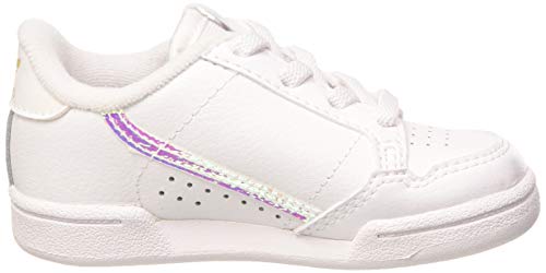 Adidas Continental 80 El I, Zapatillas de Gimnasio Unisex Niños, FTWR White/FTWR White/Core Black, 26 EU