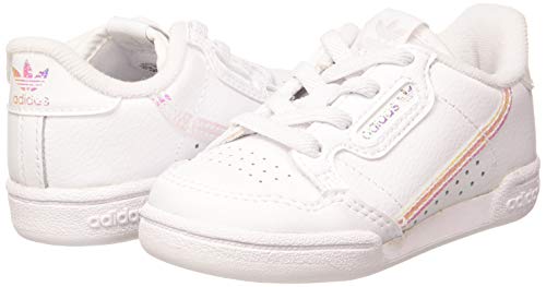 Adidas Continental 80 El I, Zapatillas de Gimnasio Unisex Niños, FTWR White/FTWR White/Core Black, 26 EU