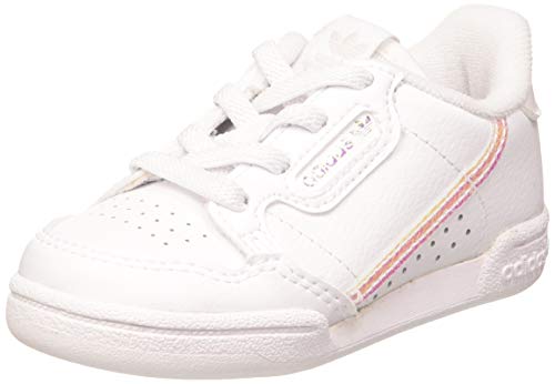 Adidas Continental 80 El I, Zapatillas de Gimnasio Unisex Niños, FTWR White/FTWR White/Core Black, 26 EU Adidas Continental 80 El I, Zapatillas de Gimnasio Unisex Niños, FTWR White/FTWR White/Core Black, 26 EU