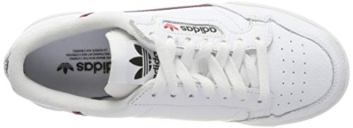 Adidas Continental 80, Zapatillas de Gimnasia Hombre, Blanco (FTWR White/Scarlet/Collegiate Navy FTWR White/Scarlet/Collegiate Navy), 45 1/3 EU Adidas Continental 80, Zapatillas de Gimnasia Hombre, Blanco (FTWR White/Scarlet/Collegiate Navy FTWR White/Scarlet/Collegiate Navy), 45 1/3 EU