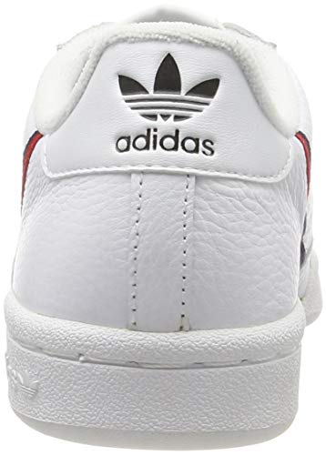 Adidas Continental 80, Zapatillas de Gimnasia Hombre, Blanco (FTWR White/Scarlet/Collegiate Navy FTWR White/Scarlet/Collegiate Navy), 45 1/3 EU Adidas Continental 80, Zapatillas de Gimnasia Hombre, Blanco (FTWR White/Scarlet/Collegiate Navy FTWR White/Scarlet/Collegiate Navy), 45 1/3 EU