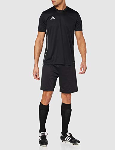 adidas Core 18 T Camiseta, Hombre, Negro (Bllack/White), L adidas Core 18 T Camiseta, Hombre, Negro (Bllack/White), L