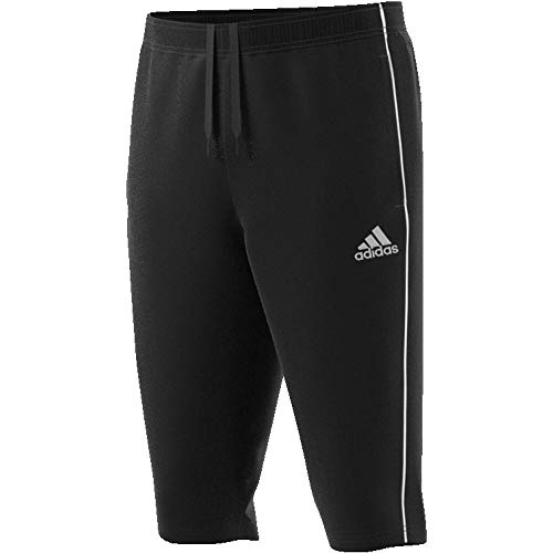 Adidas CORE18 3/4 PNT Sport trousers, Hombre, Black/ White, M Adidas CORE18 3/4 PNT Sport trousers, Hombre, Black/ White, M