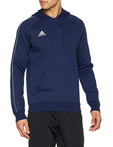 adidas CORE18 Hoody Sudadera con Capucha, Hombre, Azul (Azul/Blanco), S