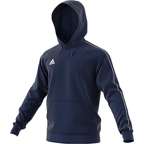 adidas CORE18 Hoody Sudadera con Capucha, Hombre, Azul (Azul/Blanco), S