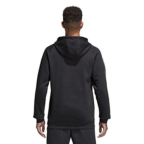 adidas CORE18 Hoody Sudadera con Capucha, Hombre, Negro (Negro/Blanco), L