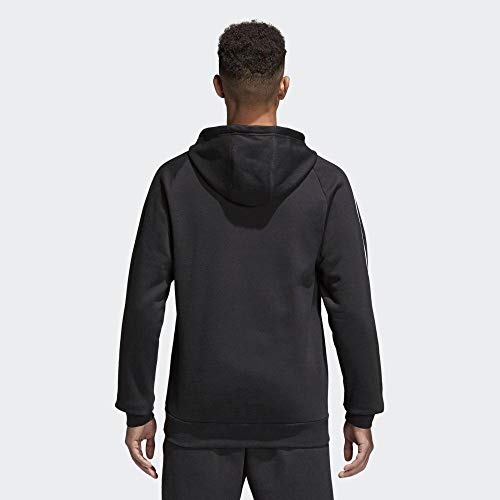 adidas CORE18 Hoody Sudadera con Capucha, Hombre, Negro (Negro/Blanco), L