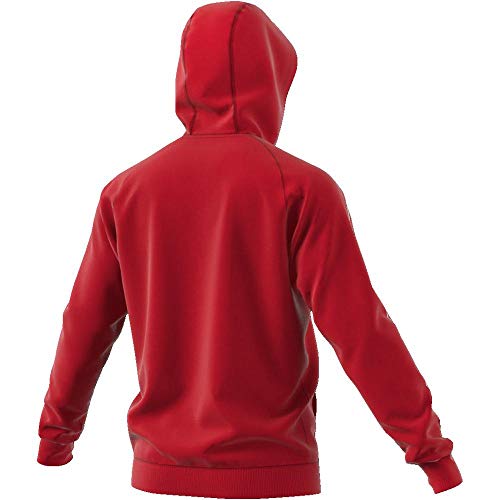 Adidas CORE18 Hoody Sudadera con Capucha, Hombre, Rojo (Rojo/Blanco), S