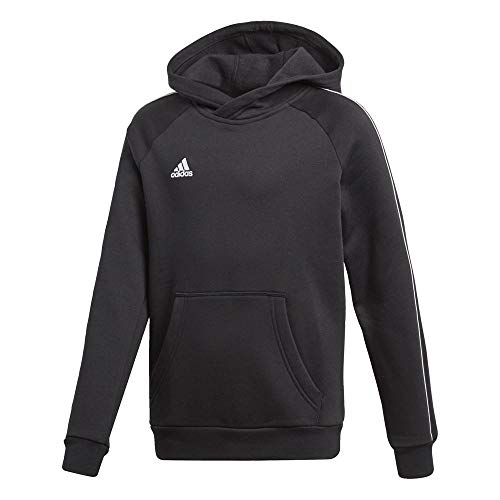 Adidas CORE18 Hoody Y Sudadera con Capucha, Unisex Niños, Negro/Blanco, 5-6 años (Talla del Fabricante: 116) Adidas CORE18 Hoody Y Sudadera con Capucha, Unisex Niños, Negro/Blanco, 5-6 años (Talla del Fabricante: 116)