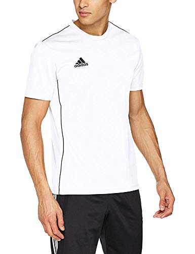 adidas CORE18 JSY T-Shirt, Hombre, White/Black, L adidas CORE18 JSY T-Shirt, Hombre, White/Black, L