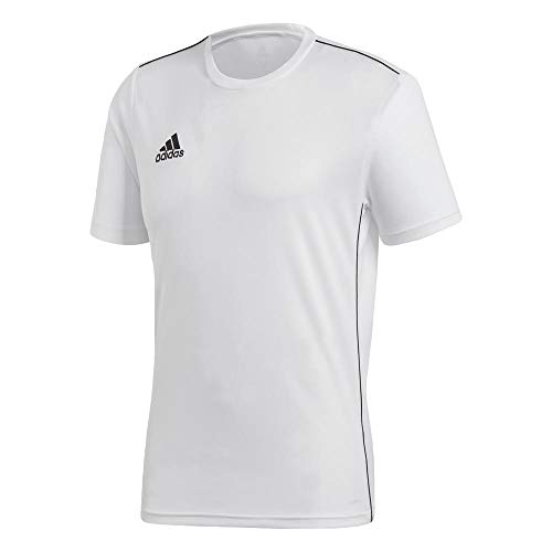 adidas CORE18 JSY T-Shirt, Hombre, White/Black, L adidas CORE18 JSY T-Shirt, Hombre, White/Black, L