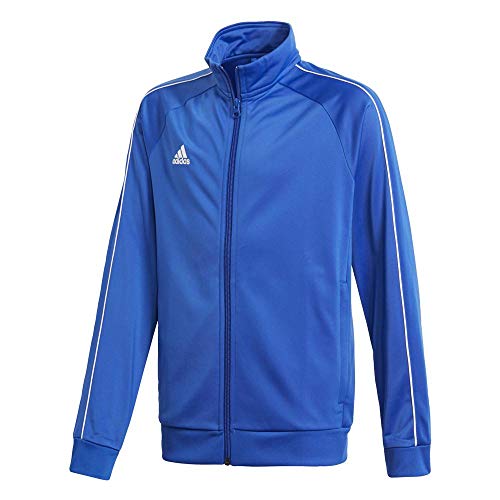 adidas CORE18 PES JKTY Sudadera con Cremallera, Unisex NiƱos, Azul (Azul Claro/Blanco), 164 adidas CORE18 PES JKTY Sudadera con Cremallera, Unisex NiƱos, Azul (Azul Claro/Blanco), 164