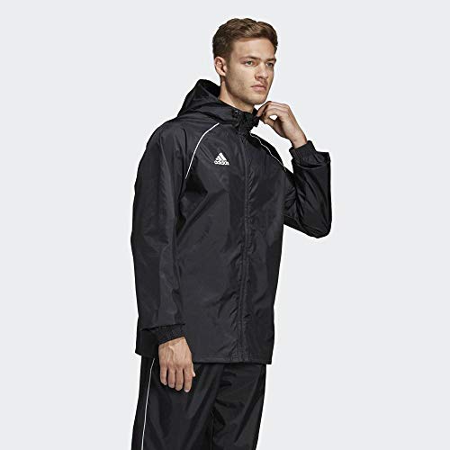 adidas CORE18 RN JKT Chaqueta Deportiva, Hombre, Negro (Black/White), M adidas CORE18 RN JKT Chaqueta Deportiva, Hombre, Negro (Black/White), M