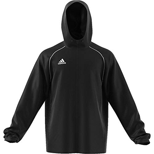 adidas CORE18 RN JKT Chaqueta Deportiva, Hombre, Negro (Black/White), M adidas CORE18 RN JKT Chaqueta Deportiva, Hombre, Negro (Black/White), M