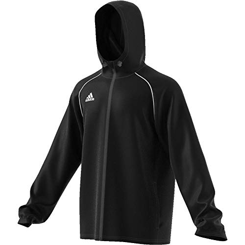 adidas CORE18 RN JKT Chaqueta Deportiva, Hombre, Negro (Black/White), M adidas CORE18 RN JKT Chaqueta Deportiva, Hombre, Negro (Black/White), M