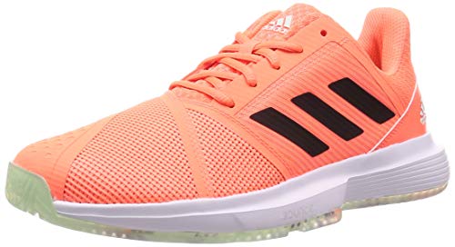 Adidas CourtJam Bounce M, Zapatos de Tenis para Hombre, Dash Green/Signal Coral/Tech Purple, 44.67 EU