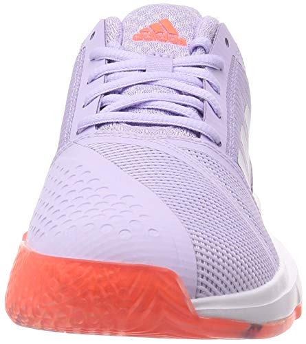 Adidas CourtJam Bounce W, Zapatos de Tenis para Mujer, Signal Coral/Purple Tint/Tech Purple, 38 EU