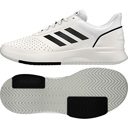 Adidas COURTSMASH, Zapatillas de Tenis Hombre, Blanco (Ftwbla/Negbás/Gridos 000), 40 2/3 EU