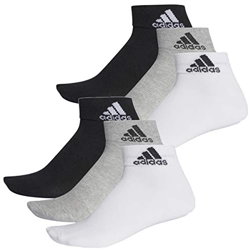 adidas Cush ANK 3PP Socks, Black/Black/Black, L Unisex Adulto