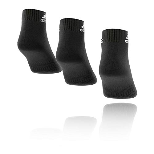 adidas Cush ANK 3PP Socks, Black/Black/Black, L Unisex Adulto