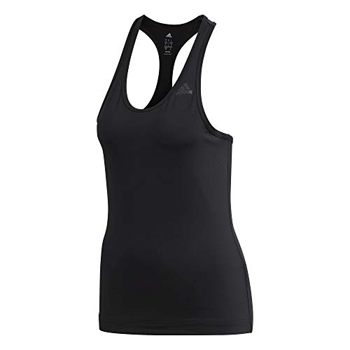 adidas D2M Tank Solid Camiseta sin Mangas, Negro (Negro), S para Mujer