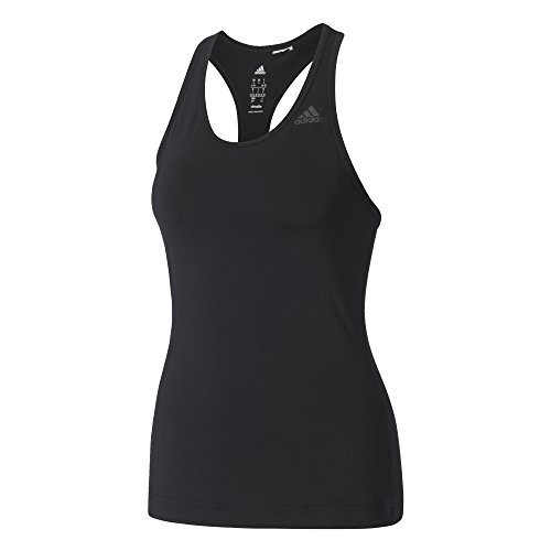 adidas D2M Tank Solid Camiseta sin Mangas, Negro (Negro), S para Mujer