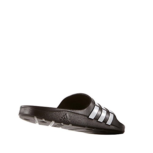 adidas Duramo Slide, Chanclas Unisex Adulto, Negro (Black/White/Black), talla del fabricante: 8