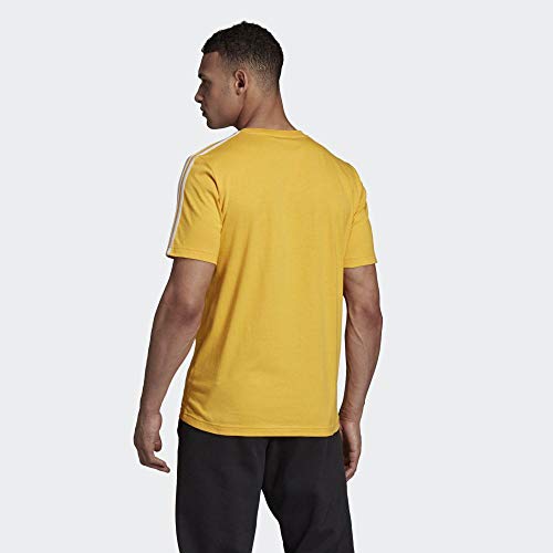 adidas E 3S tee T-Shirt, Hombre, Active Gold/White, MT