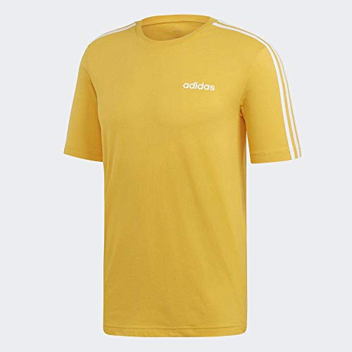 adidas E 3S tee T-Shirt, Hombre, Active Gold/White, MT