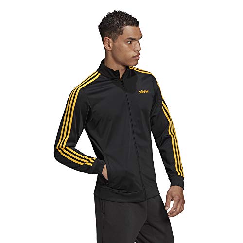 Adidas E 3S TT TRIC Sweatshirt, Hombre, Black/Active Gold, MT Adidas E 3S TT TRIC Sweatshirt, Hombre, Black/Active Gold, MT