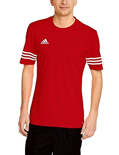 adidas Entrada 14 JSY, Camiseta para hombre, Rojo (University Red/White), M, F50485 adidas Entrada 14 JSY, Camiseta para hombre, Rojo (University Red/White), M, F50485