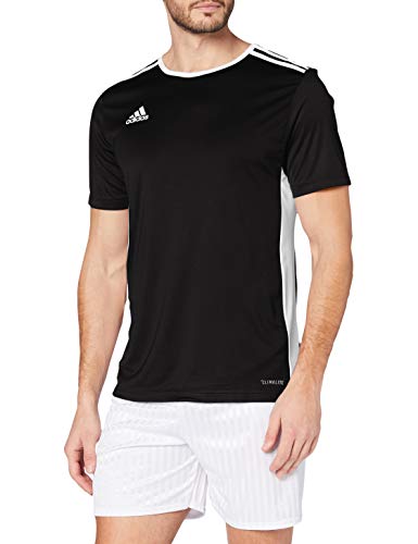 adidas Entrada 18 JSY T-Shirt, Hombre, Black/White, L adidas Entrada 18 JSY T-Shirt, Hombre, Black/White, L