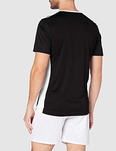 adidas Entrada 18 JSY T-Shirt, Hombre, Black/White, M adidas Entrada 18 JSY T-Shirt, Hombre, Black/White, M