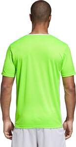 adidas Entrada 80 Camiseta de Fútbol para Hombre de Cuello Redondo en Contraste, Verde (Solar Green/White), M