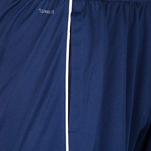 adidas Entrenamiento Core 19 Pantalónes Cortos de Fútbol con Bolsillos Frontales y Cintura elástica con Cordón, Hombre, Azul (Dark Blue/White), XL