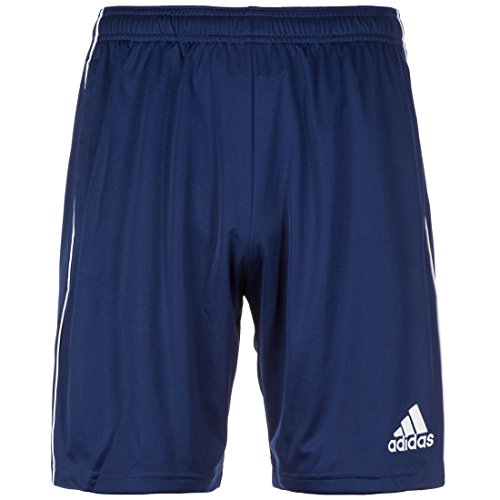 adidas Entrenamiento Core 19 Pantalónes Cortos de Fútbol con Bolsillos Frontales y Cintura elástica con Cordón, Hombre, Azul (Dark Blue/White), XL