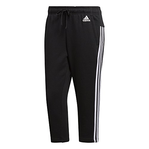 adidas ESS 3S Pantalón 3/4, Negro (Negro/Blanco), XS para Mujer