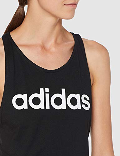 adidas Essentials Linear Tk Camiseta de Tirantes, Mujer, Negro (Black/White), M