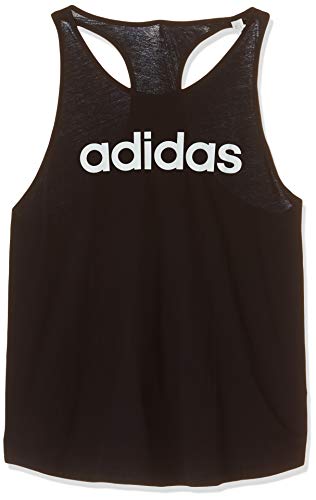 adidas Essentials Linear Tk Camiseta de Tirantes, Mujer, Negro (Black/White), M