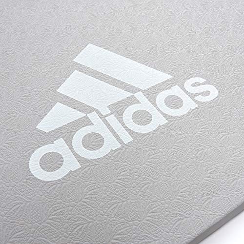adidas Esterilla de Yoga-8mm-Gris, Unisex-Adult, Gris adidas Esterilla de Yoga-8mm-Gris, Unisex-Adult, Gris