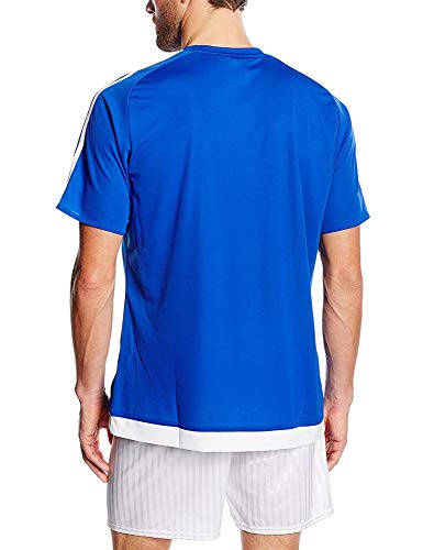 adidas Estro 15 JSY - Camiseta para hombre, color azul marino/blanco, talla S