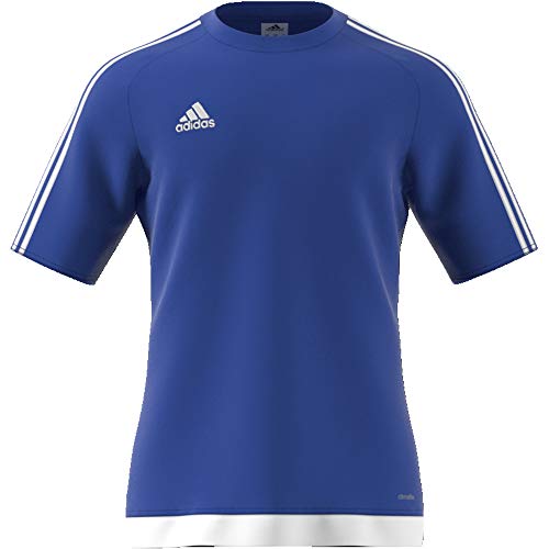 adidas Estro 15 JSY - Camiseta para hombre, color azul marino/blanco, talla S