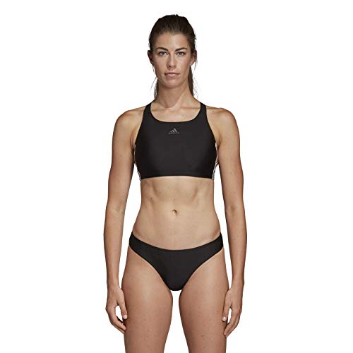 adidas Fit 2pc 3s Traje de Baño, Mujer, Negro (Black), 38 adidas Fit 2pc 3s Traje de Baño, Mujer, Negro (Black), 38