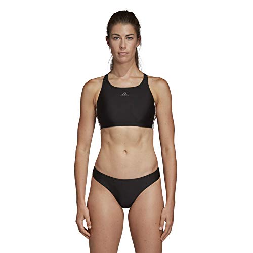 adidas Fit 2pc 3s Traje de Baño, Mujer, Negro (Black), 38