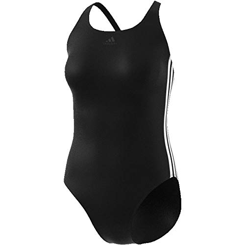 adidas FIT Suit 3S Traje de Baño, Mujer, Black/White, 32